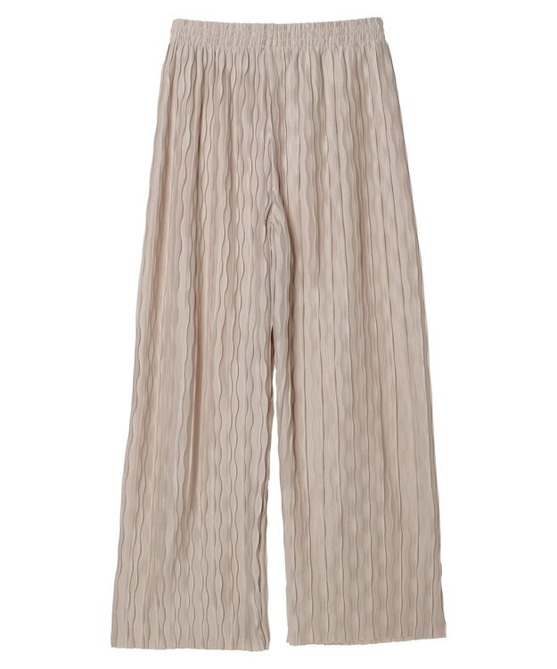 earth music&ecology リラックスセルフカットパンツ Beige