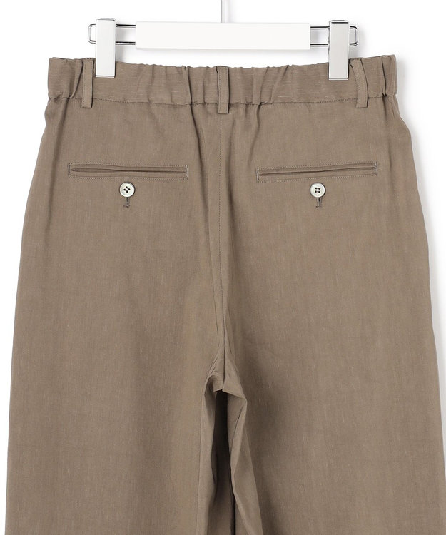 23区 【CanCam・CLASSY.掲載】リネンレーヨンストレッチ ワイドパンツ モカ系