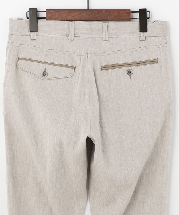 JOSEPH ABBOUD 【キングサイズ】リヨセルリネンシャンブレー パンツ ベージュ系