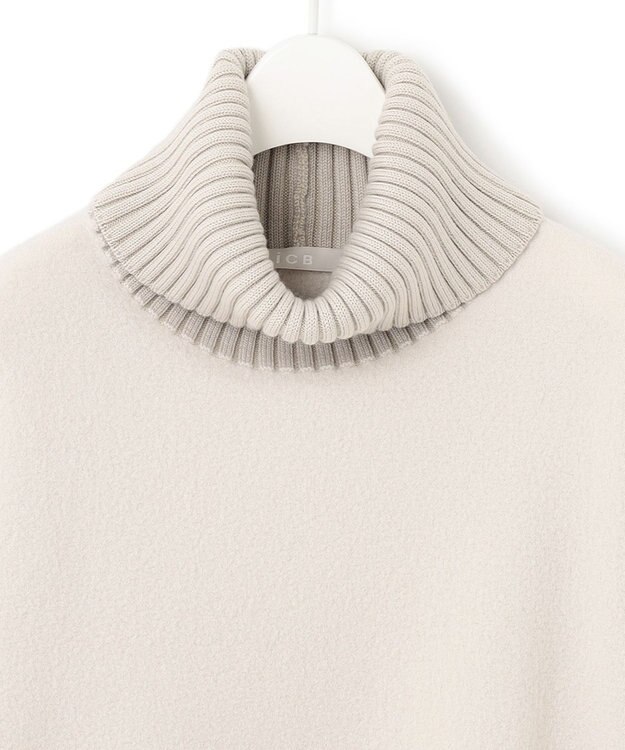 ICB L ミルドウール オフタートルプルオーバー トープ系