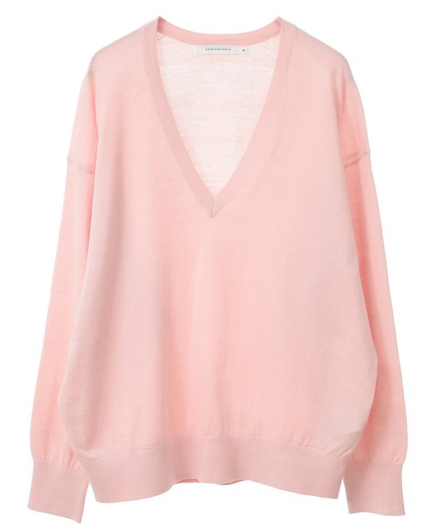 AMERICAN HOLIC Ｖネックニットプルオーバー Pink