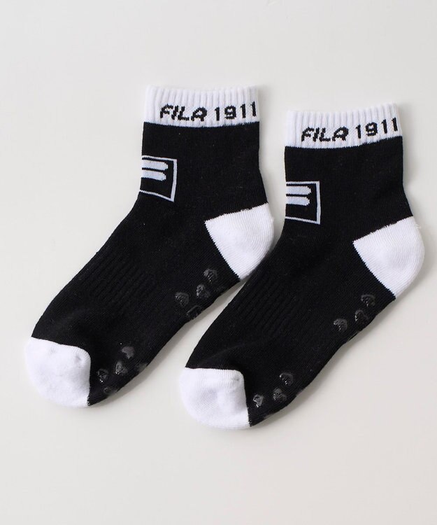 FILA GOLF／marie claire 【FILA GOLF】 パイル編みアンクルソックス ブラック