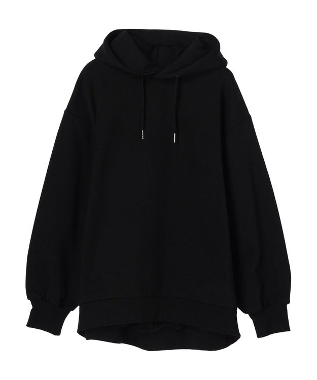 earth music&ecology 裏起毛パーカー Black