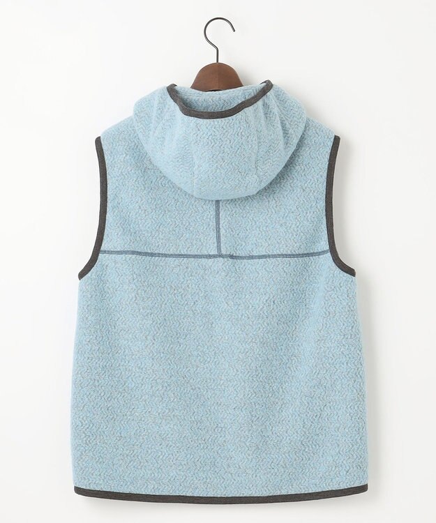 JOSEPH ABBOUD MOUNTAIN 【軽量/ソフト/サスティナブル/男女兼用/ライナードッキング対応】 リサイクルウールボア ベスト サックスブルー系