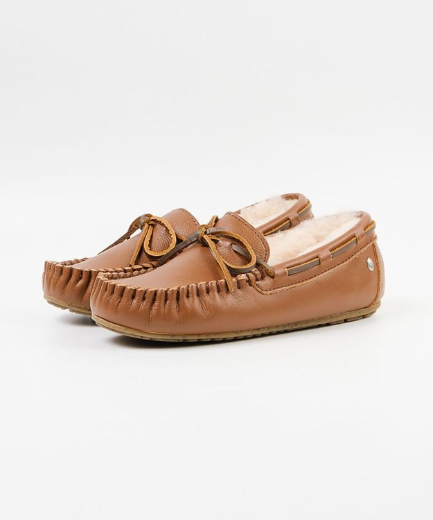 BONTRE 【EMU Australia/エミュオーストラリア】ムートンモカシンローファー ブラウン