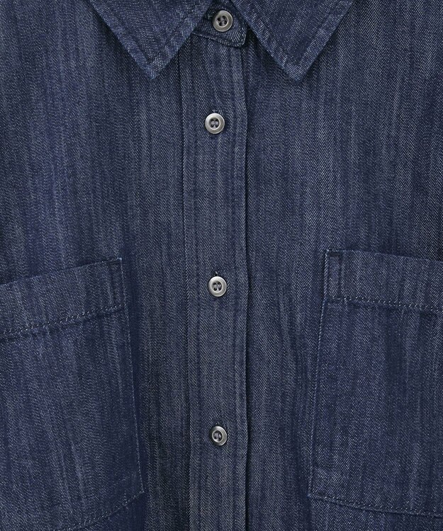 AMERICAN HOLIC Ｗポケットデニムショートシャツ One Wash