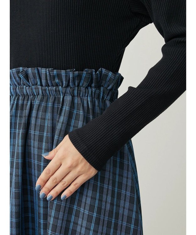 Green Parks ・ＥＬＥＮＣＡＲＥ　ＤＵＥ　チェックキリカエワンピース Blue