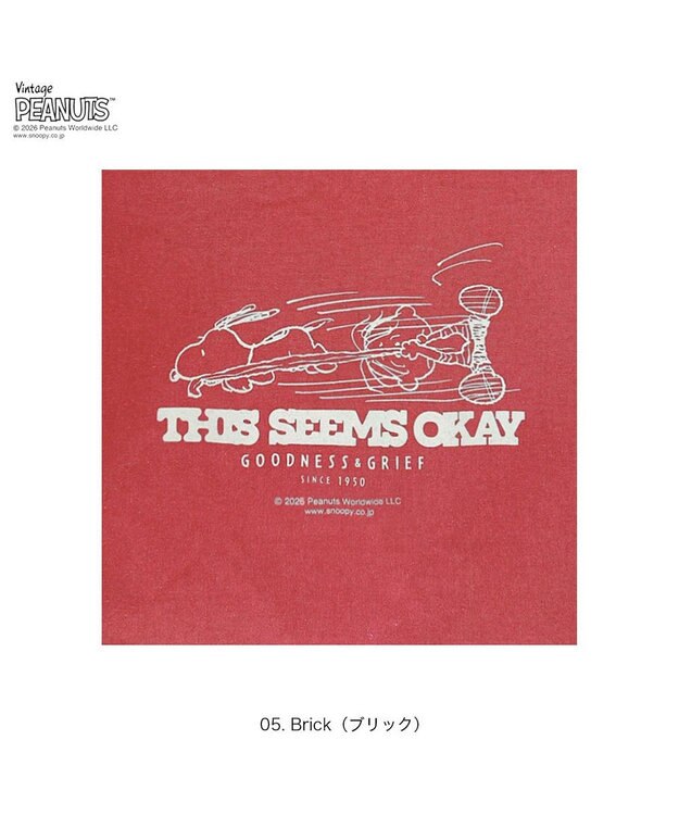 ROOTOTE 8501【ルートート】スヌーピー IP.トール.ピーナッツ-1A 05：ブリック