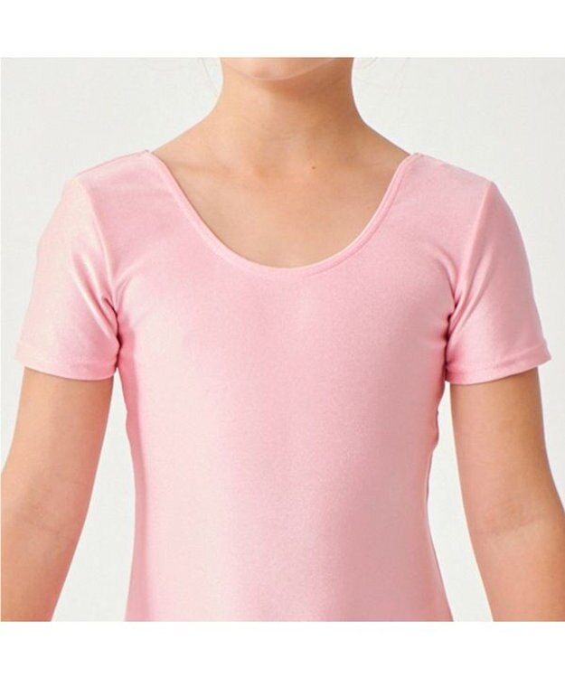 Chacott キッズ　半袖スカート付きレオタード（オペコット） ベビーピンク