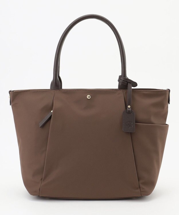 J.PRESS LADIES 【A4サイズ収納可】 ナイロン トート バッグ ブラウン系