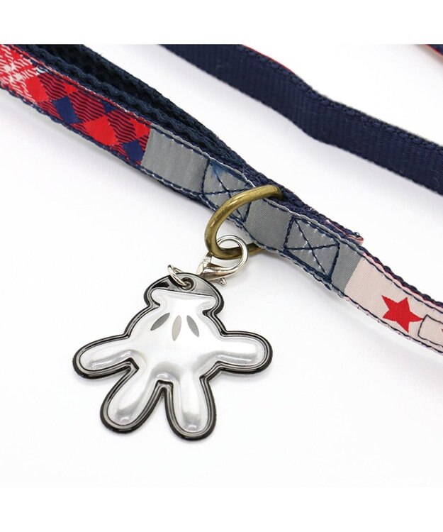 PET PARADISE ディズニー リード ミッキー 《パッチワーク柄》 4S-3S パッチワーク柄