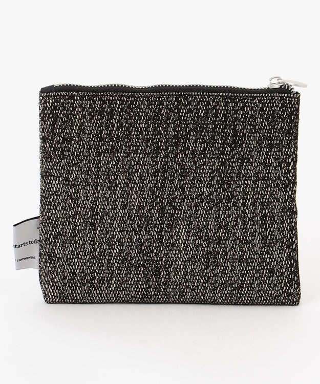 GRACE CONTINENTAL Fabricフラットポーチ-AW ゴールド