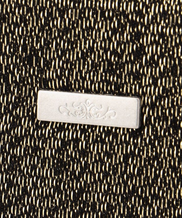 GRACE CONTINENTAL Fabricフラットポーチ-AW ゴールド
