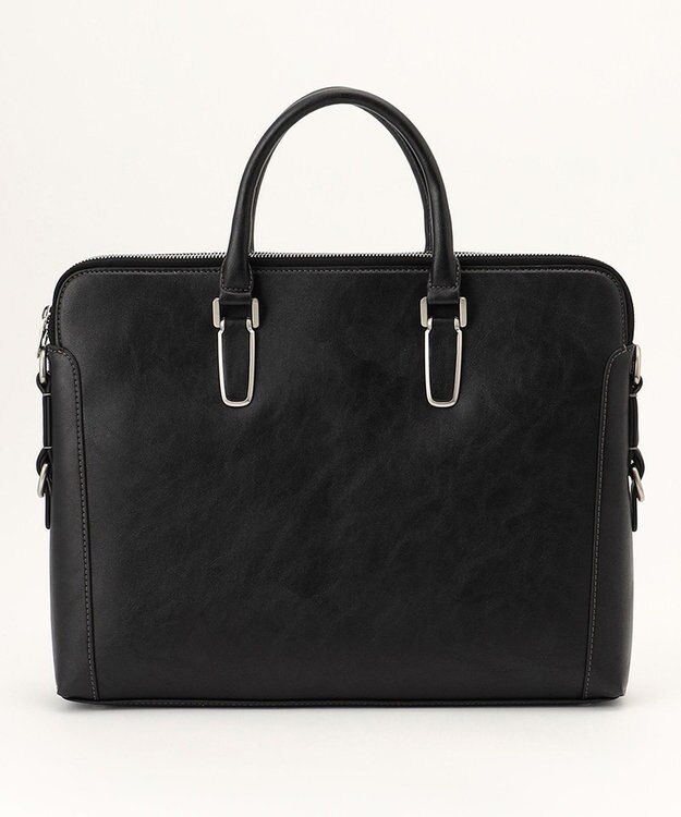 UNBILLION Otias アンティーク仕上げ合皮ブリーフバッグ ブラック