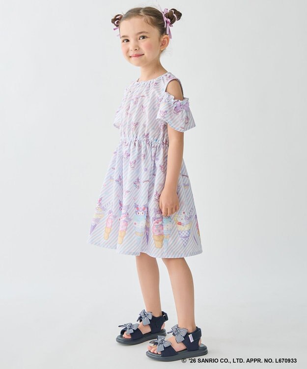 ANY KIDS 【サンリオキャラクターズ×ANY KIDS】2WAY ファンシーワンピース クロミ×ラベンダー