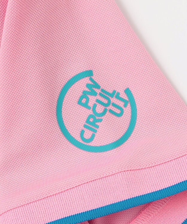 PW CIRCULUS 【WOMEN】【吸汗速乾/ストレッチ/UVケア】ベーシックカノコ スキッパー ポロシャツ ゴルフウェア レディース ピンク