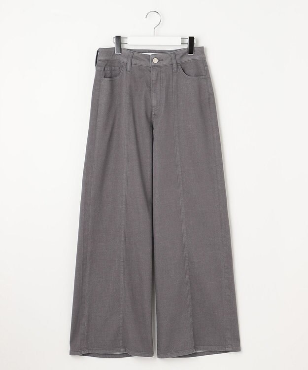 自由区 L 【洗える】ウスカルデニムバギー パンツ スレート