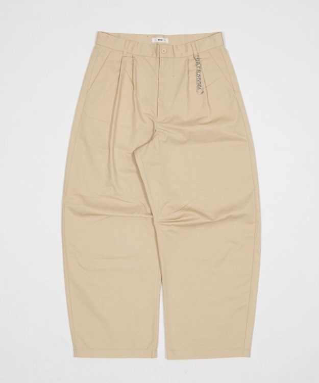 WEGO キーチャーム付きチノカーブパンツ ベージュ