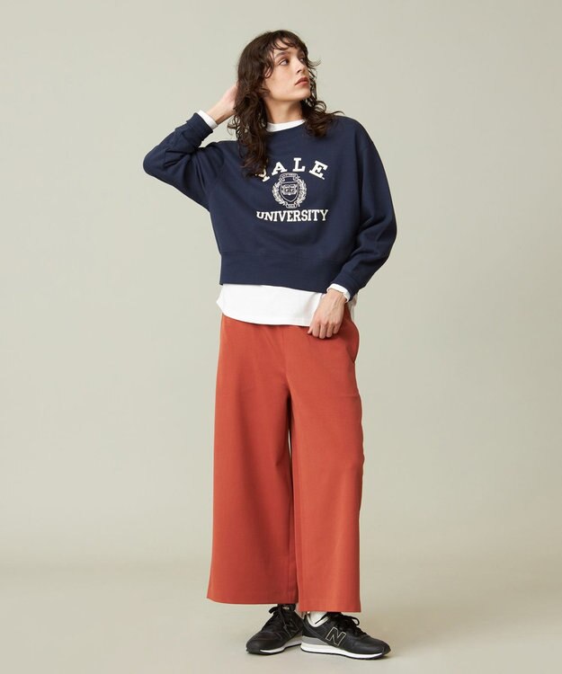 J.PRESS YORK STREET 【WOMEN】イージーワイドパンツ オレンジ系