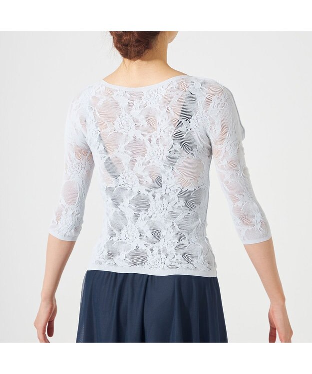 Chacott 【ノーソーイングニット】キシリトールシアーレース2Wayトップ ベビーブルー