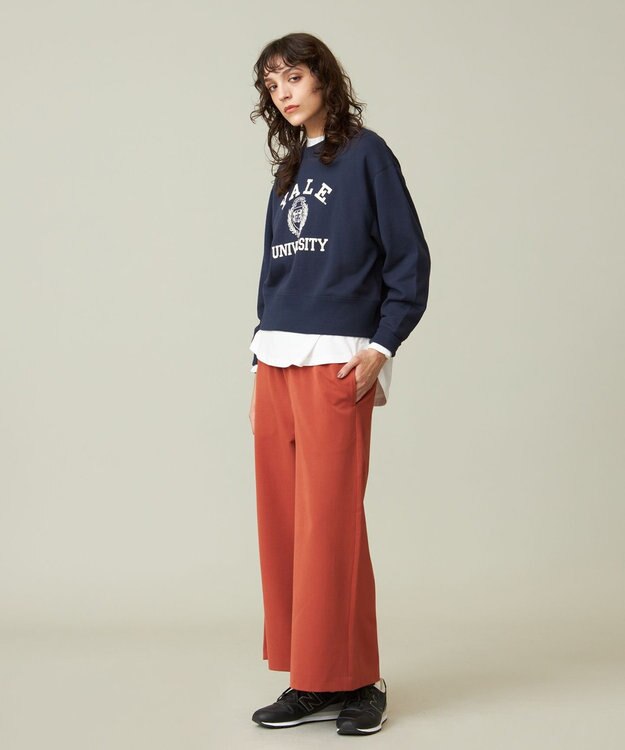 J.PRESS YORK STREET 【WOMEN】イージーワイドパンツ オレンジ系