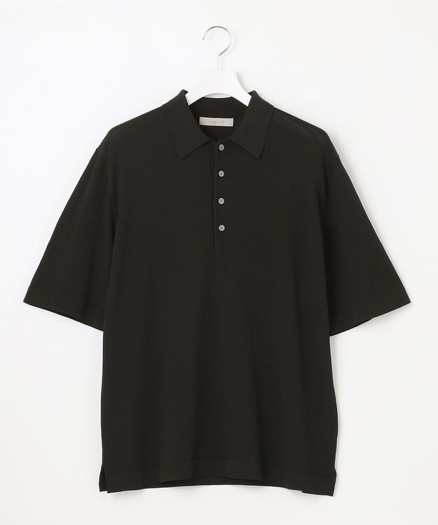 UNFILO MENS 【抗菌防臭】イージーケア ライトニットポロ [23年春夏商品] ブラック