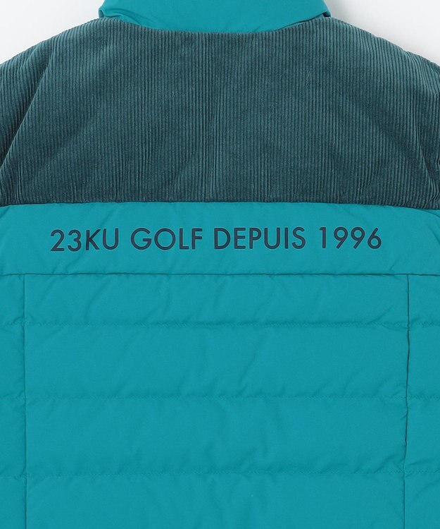 23区GOLF 軽くて暖か！【WOMEN】【ストレッチ・撥水】ダウンベスト ピーコックグリーン系