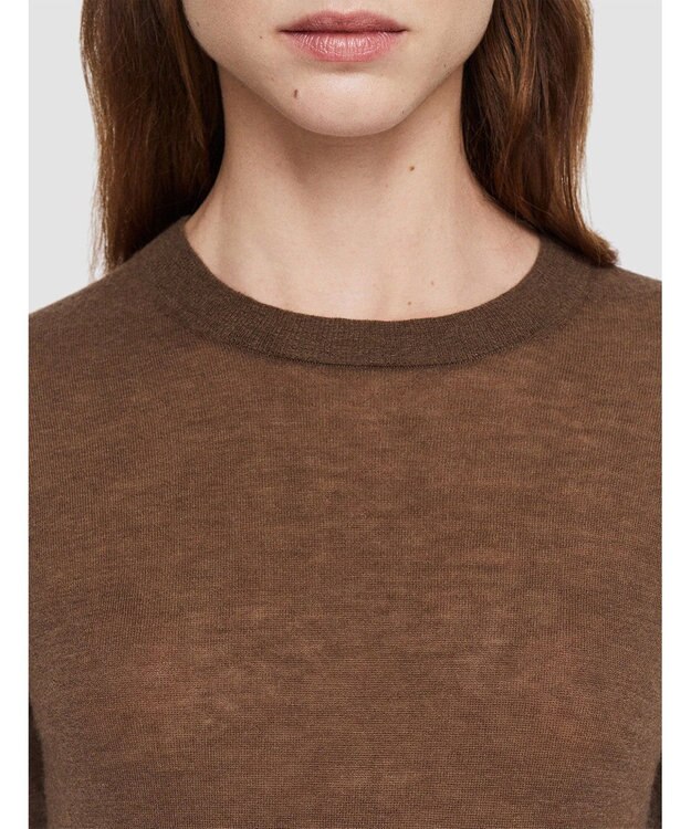 JOSEPH キャッシュエアー　ラウンドネックニット Arabica