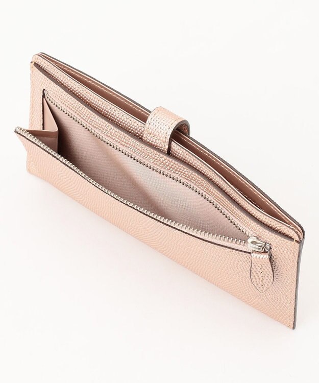 airlist 【薄型・軽量】単カードケース付き長財布  LUNA  Metallic  ルナメタリック メタリックピンク