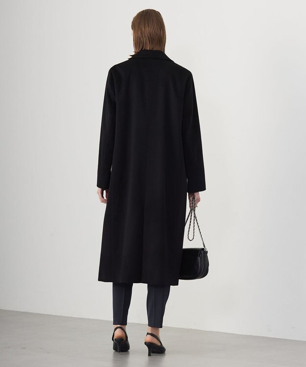 ICB ピュアカシミヤ チェスターコート ブラック系