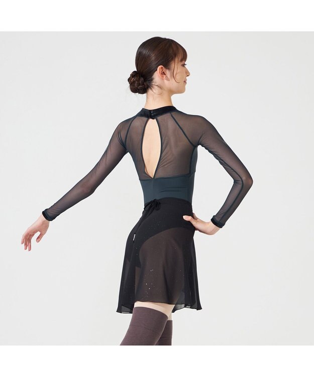 Chacott ◎【Nela ライン】巻きスカート ブラック