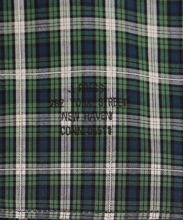 J.PRESS MEN ドビー マルチチェック シャツ グリーン系3