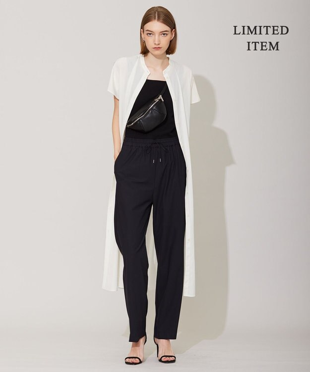 ICB 【WEB限定・洗える】 バンドカラーワンピース オフホワイト系