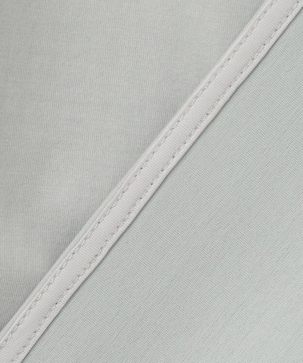 J.PRESS LADIES L シャツジャージー バンドカラー カットソー ミント系