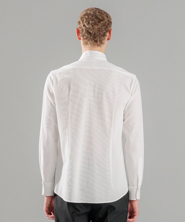 JOSEPH HOMME コンフォートクリアギンガム　ウイングカラーシャツ ホワイト系