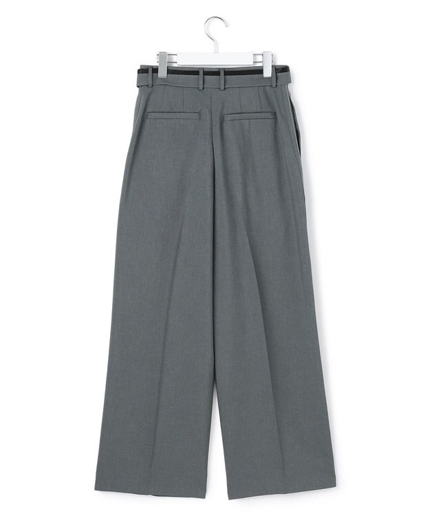 ICB 【WEB＆一部店舗限定】 SerikaWorsted ワイドストレートパンツ ミディアムグレー