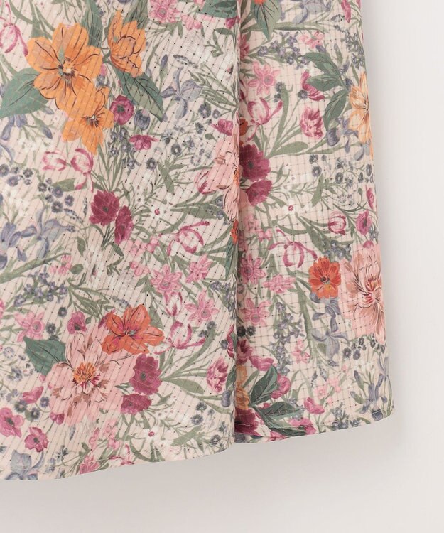 組曲 【洗える・シワになりにくい】フルラージュプリント スカート ベージュ系5