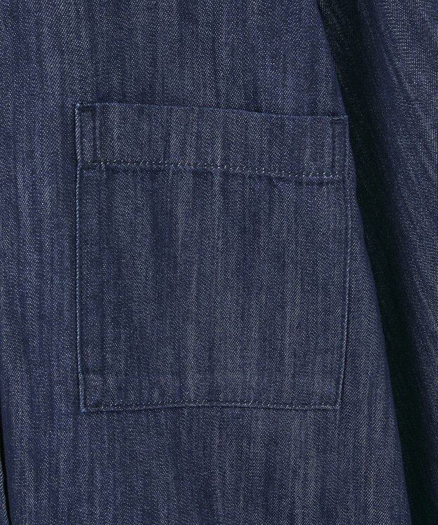 AMERICAN HOLIC Ｗポケットデニムショートシャツ One Wash