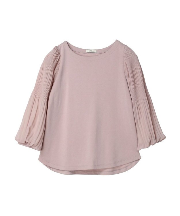 earth music&ecology マジョリカプリーツプルオーバー Pink Beige