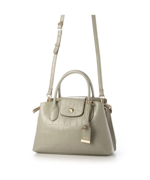 UNBILLION perche ゴートユーティリティヒネリかぶせトートS CGRY