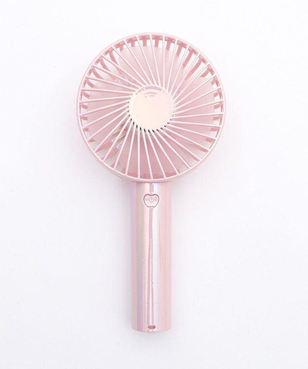 WEGO 【冷却/携帯扇風機/熱中症対策】オーロラハンディファン ライトピンク