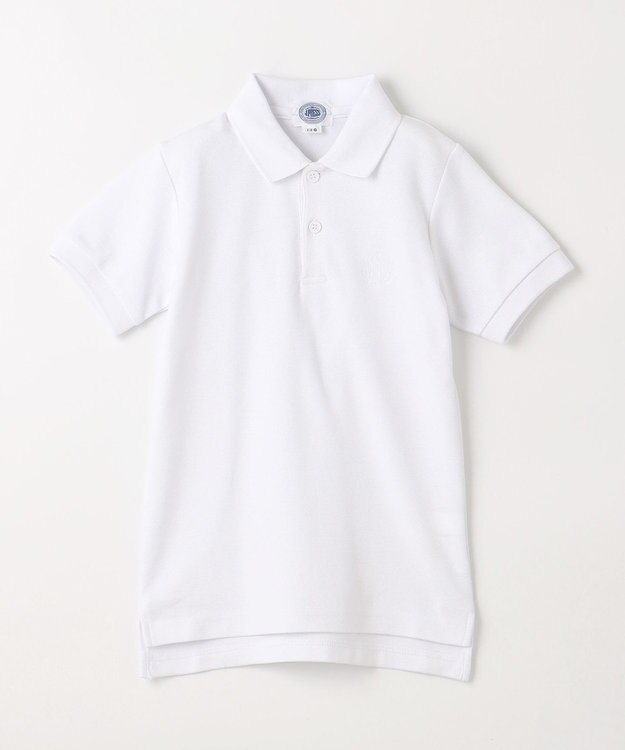 J.PRESS KIDS 【100-130cm】40/2鹿の子 半袖 ポロシャツ ホワイト系