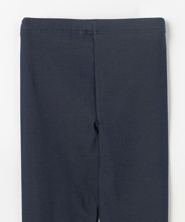 ANY KIDS 裾リボン 無地レギンス ネイビー