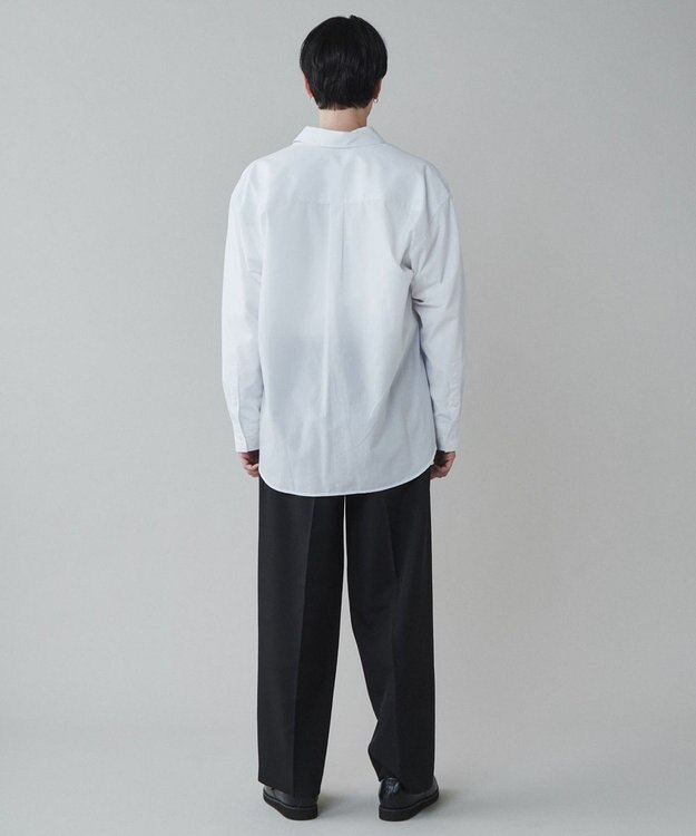 WEGO イージーケアブロードBIGシャツ ホワイト