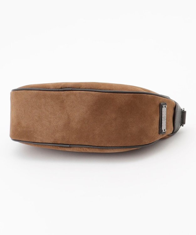 JOSEPH ABBOUD  【軽量/コンパクト】ライトスウェード ハーフムーン　バッグ キャメル系