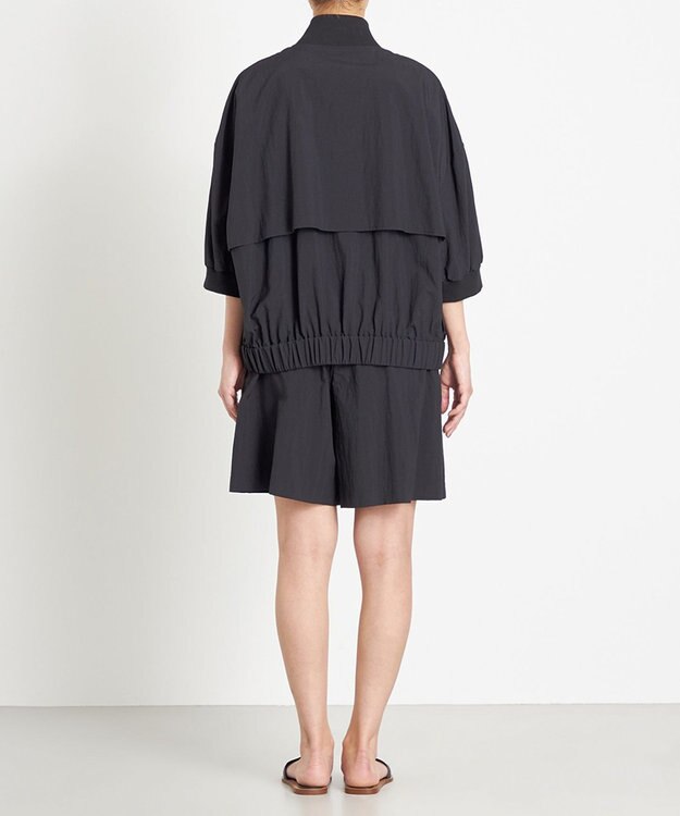 NAVE 【ReNAVE　撥水機能・UVカット・透湿・接触冷感・洗える】ナイロンタスランブルゾン ブラック系