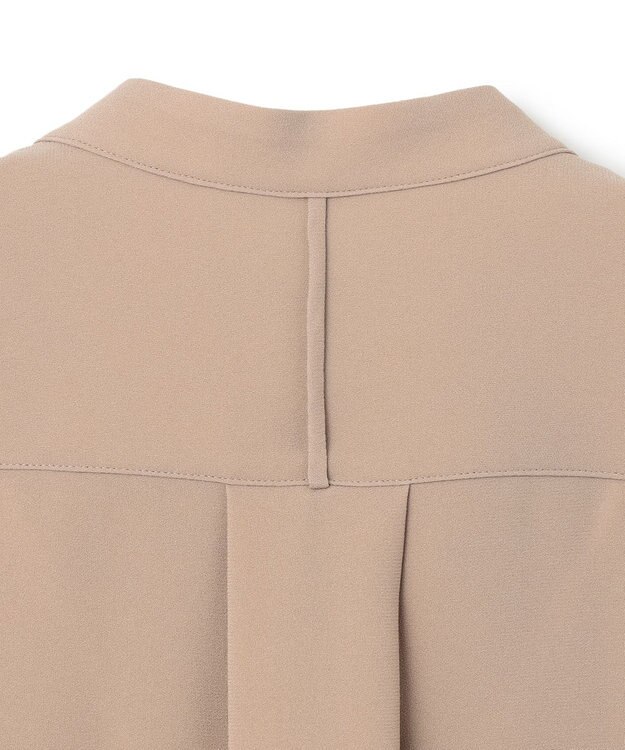 BEIGE， 【洗える】FLEUR / フロントボタンノースリーブブラウス Beige