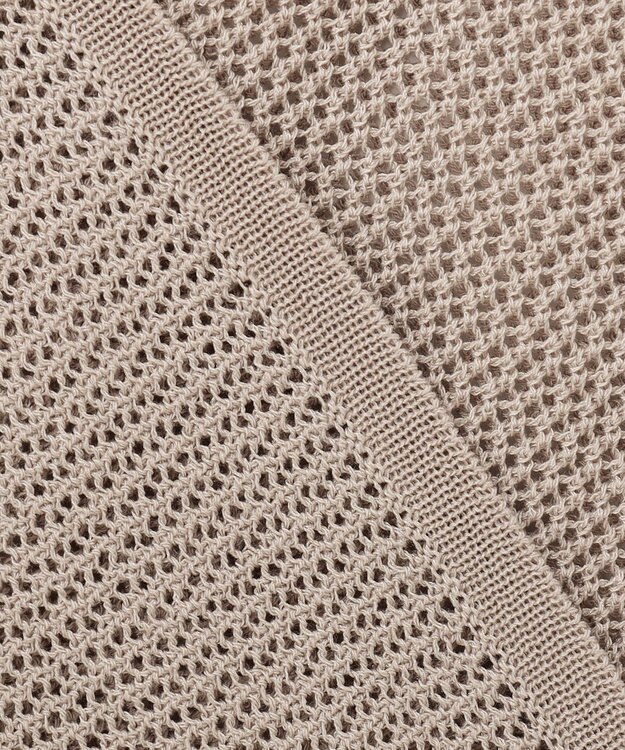 ANY 【アンチピリング】メッシュニットプルオーバー サンドベージュ