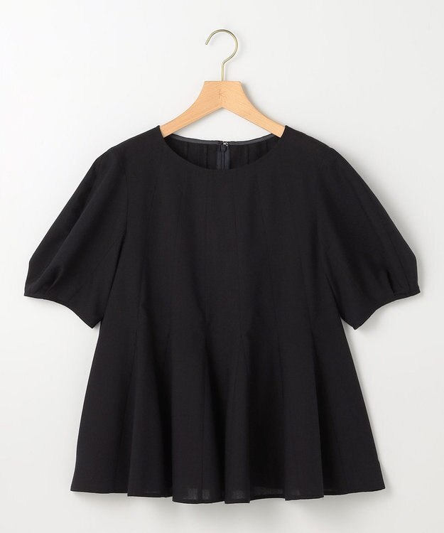 組曲 L 【先行予約】ニューリヨセルシャーティング フレアTブラウス ネイビー系