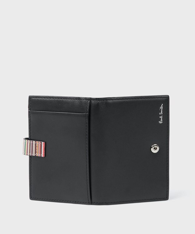 Paul Smith シグネチャーストライプタブ  パスケース ブラック